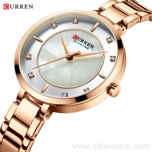 CURREN 9051 New Fashion Watch Gift For Wife Charm Small Dial Stainless Steel Wrist Watches For Ladies Hot Sale Relogio Masculino